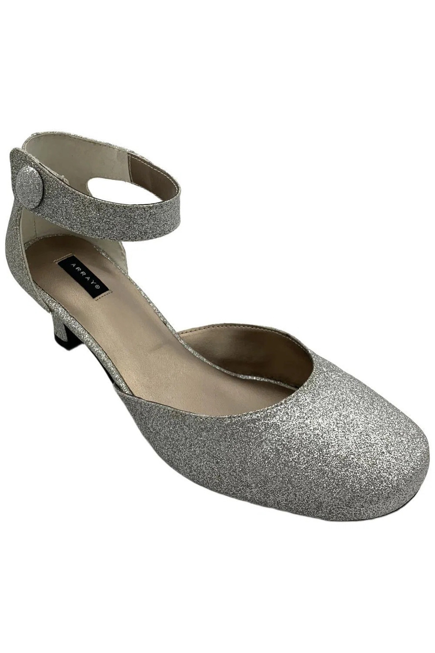 Array Women's Charlie Pump Silver Shimmer - Wide